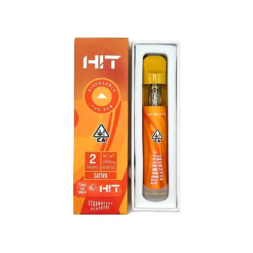 HIT 2G Vape Pen - 1 pack, Strawberry Peachful