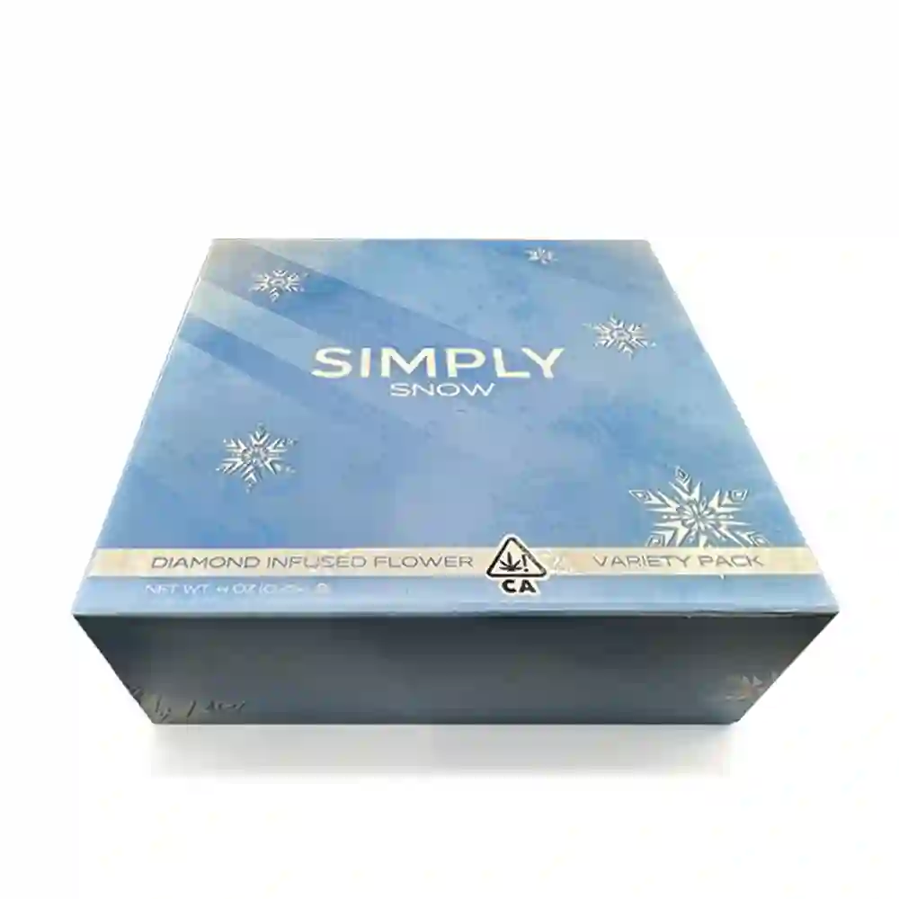 Simply Snow_Diamond infused flower variety pak_Box_Front_1000x1000